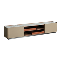 Taste new 5 fold] Youfan art Mocha Italian light luxury post-modern small apartment living room rock board TV cabinet V55
