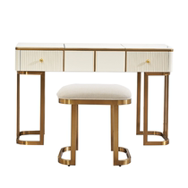 Uvan Art Vivian American light luxury small apartment bedroom open makeup mirror dressing table K27