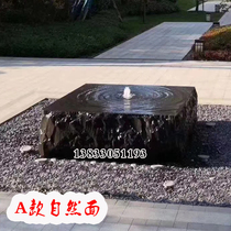Day Style Flowing Water Stone Bowl Circulation Water Pendulum with view stone Sculpture Fountain Courtyard Outdoor Landscape Water Spray Stones