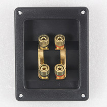 Special clearance four-digit speaker junction box terminal HiFi audio empty box ABS material wire box T3