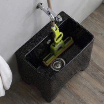 Ceramic mop pool mop basin Balcony Black mop pool mop pool washing mop basin high-legged four-legged household antique