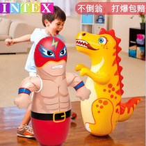 INTEX Tumbler childrens inflatable toy baby puzzle vertical thickened home toddler exercise boxing sandbag