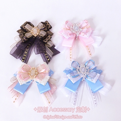 taobao agent Campering hand -made bow should help stick decoration multi -layer lace bar