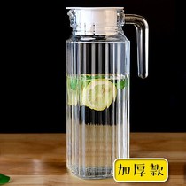 Thickened large-capacity lead-free glass jug cold kettle beverage jug tea jug pot home water bottle