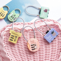 Small mini wire rope combination lock battery car electric car basket front basket lock car basket car small padlock