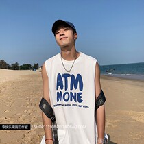 Summer les Shuai t chest loose outer wear vest chest wrap chest chest chest women big chest small plastic chest Waistle sleeveless T-shirt