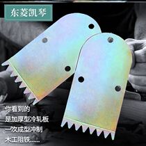 Woodworking iron block class wife horse tooth one-legged case needle wood block iron woodworking planer block head cold-rolled plate auxiliary 