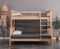 Ge Le whitening wax wood Full solid wood Bed 1*2m up 1*5m down 1*2m up 0 9m W81