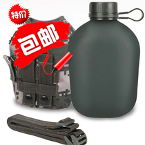 Outdoor mountaineering large capacity kettle portable aluminum kettle for camping old-fashioned camouflage kettle for military training