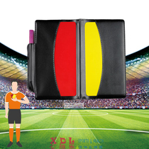 Red and yellow card set football referee special leather case with pen football supplies penalty card football match red card yellow card