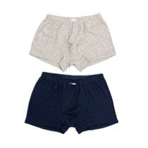 Grey Flat Corner Pants Modale Pure Cotton Breathable Loose Flat Corner Briefs Mens Pure Color Four-corner Pants Hide