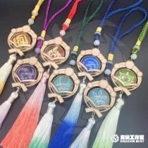 The original absent-minded eye of Gods eye pendant Original God surrounding rice wife eyes of God double-sided tassel pendant