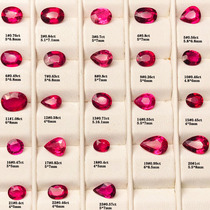 Natural Brazilian rupees Red tourmaline pink nude stone ring face gem set ring pendant 36