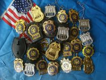 American metal badge DETECTIVE code 1690 multifunctional holster wallet badge
