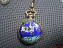Wudang commemorative table cloisonne pocket watch old antique watch collection table domestic watch mechanical hanging watch clockwork 509-7