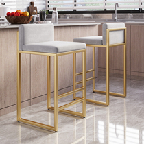 Bar chair high stool wrought iron home backrest bar stool bar chair modern minimalist minimalist bar chair high chair