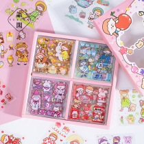 100 handbooks STICKER SUIT HAND BILL STICKER DECORATION PET WATERPROOF NO-MARK SMALL PATTERN CUTE TEENAGE GIRL KINDERGARTEN FIGURE INS WIND INSULATED CUP SON HELMET KETTLE CELL PHONE WATER CUP DIY PASTE PAINTING