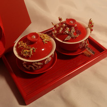 Handmade tea cup high-end wedding gifts to send girlfriends Practical Heart small red book explosion wedding change mouth Tea Cup