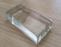 Transparent hot melt glass brick solid glass brick partition background wall glass curtain wall factory Crystal brick customization