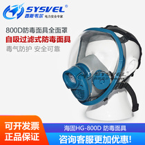 Hagu HG-800D full mask gas mask spray paint pesticide petrochemical petrochemicals anti-gas and dustproof set
