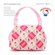 Walk with light] Cute cat limited cartoon ice bag rice box bag female canvas lunch bag thick insulation bag