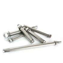 (10) 304 stainless steel expansion screw pull explosion external expansion bolt national standard long pipe M8M10M12