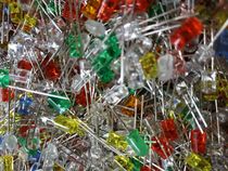 5MM mixed 1000 LED lamp beads straight into LED with edge red yellow blue green and white Concave Circle