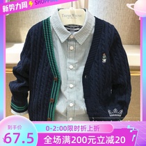  Special 2021 spring British style bear sweater cardigan jacket TKCK211201B shirt TKYS211201B