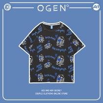 OGEN CLUB21SS tide brand men and women lovers with the same dumb duck summer fun half sleeve T-shirt