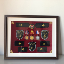 Medal display frame badge storage table badge chest badge armband storage chairman badge display frame