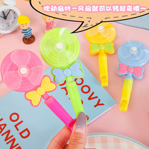 Children Whistle Creativity Small Toy Stick Candy Whistle Windmill Mini Plastic Windmill Nostalgia Nursery Small Gift