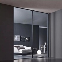 Leito V14-1 extremely narrow single glass door glass sliding door modern minimalist living room dining room large apartment