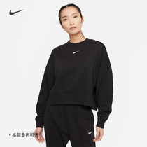 Nike Nike official COLLECTION womens velvet round neck coat new autumn and winter warm loose DJ7666