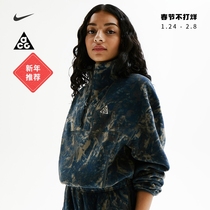 Nike Nike Official ACG Women's Printed Jacket Fall Winter New polar fleece Wear DJ1276