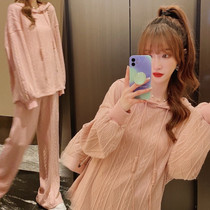 Maternity wear out Fashion Net red suit casual pullover knit hooded sweater wide leg pants foreign style two-piece set