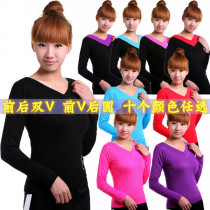 Square dance with long sleeve blouses factory bursting with high quality V lead long sleeve quality assurance