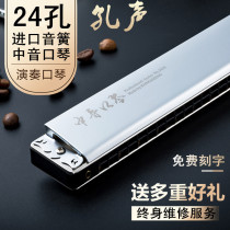 German imported sound Reed Hole Sound 24-hole Alto C tune harmonica advanced adult professional performance ensemble instrument