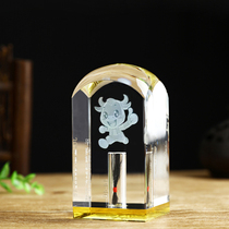 Fetal hair souvenir fetal hair preservation seal baby umbilical cord making Crystal Chapter zodiac rat cow diy birth customization