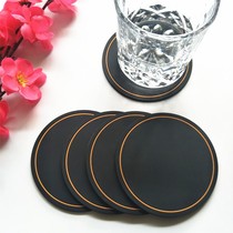 Coaster coasters PVC soft Glue Creative bottle mats non-slip table insulation heat insulation coasters Chinese coasters