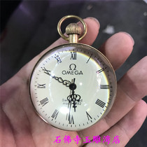 Antique mechanical clock classical crystal ball clock European and American glass ball wall clock pocket watch home decoration small ornaments