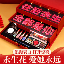 Valentines Day Birthday Gift Forbidden City Joint Cosmetics Lipstick Big Eye Shadow Makeup Set Combination