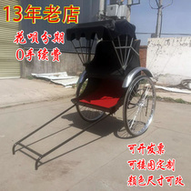 Japanese manpower rickshaw double retro old Shanghai rickshaw old Beijing rickshaw electric Republic Dongyang car