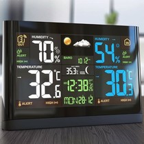 German mail order CSL wireless weather station indoor and outdoor temperature meter air pressure gauge weather forecaster clock alarm clock