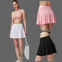 Sports dress female summer anti-light fast dry high-bomb running skirt pants high waist foreign trade tennis dress hip training skirt