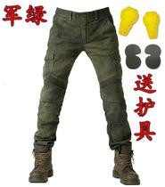 Spring and summer motorcycle racing straight jeans anti-fall pants off-road bike riding pants Knight locomotive four seasons