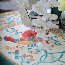 (Limited at the beginning of the year and the beginning of the year) Curly grass mandarin duck pattern Tang style printed velvet carpet
