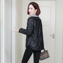 Haining Leather Down Jacket Women's Sheepskin 2021 Winter New Mink Collar Explosions Fur Short Jacket