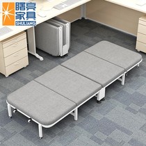  Folding bed Single bed Home office lunch break Hospital escort nap bed Sponge bed Four-fold bed Shuliang