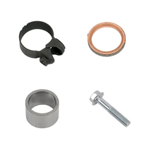 GW250 DL250 GSX250R muffler connector exhaust pipe graphite gasket bushing hoop screw