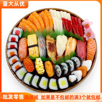Japanese cuisine decoration decoration warship holding rice ball tuna salmon large toy simulation sushi model